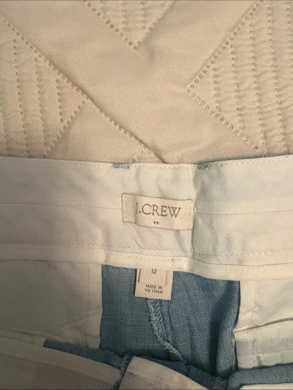 J. Crew Light Blue Linen-Blend High Waist Shorts